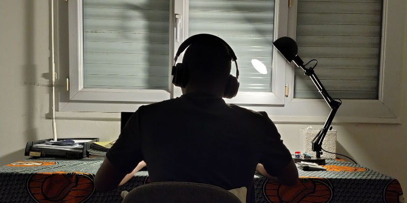 An operator maintaining live corporate records on screen before a product launch