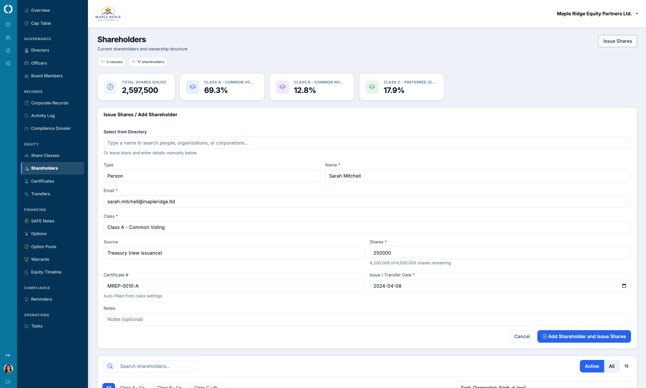 The issue shares workflow in Octelligence.
